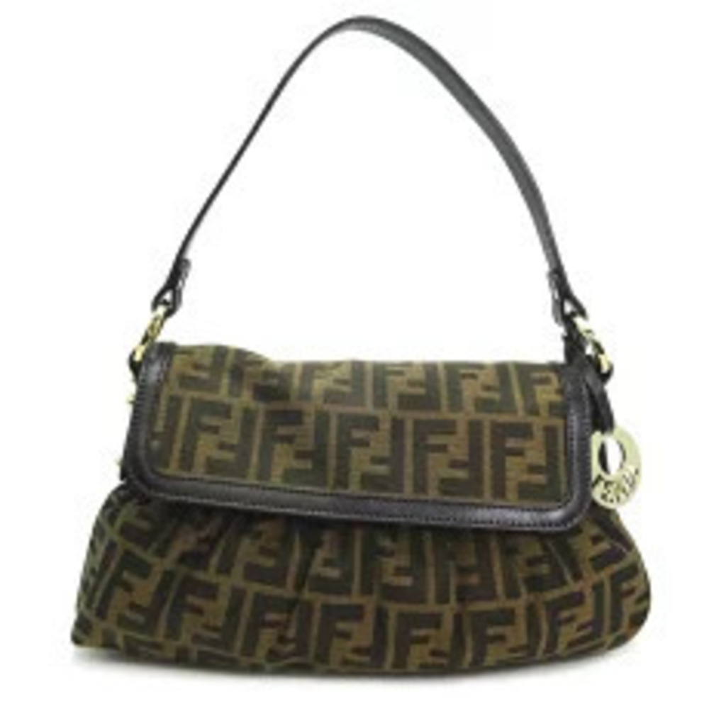 Fendi Zucca Chef Bag Shoulder Jacquard Brown